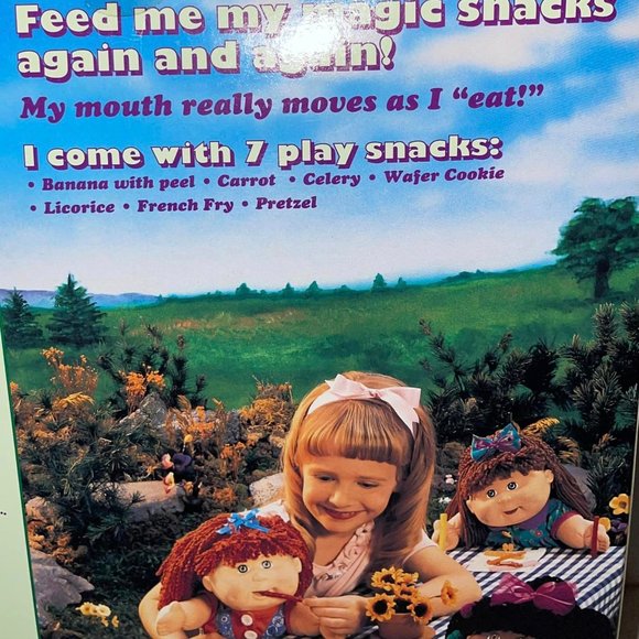 CABBAGE PATCH GIRL DOLL FUNTIME SNACKS New in Box~ MITZI DONNA~AUG 1 ~ Vintage - Picture 7 of 11